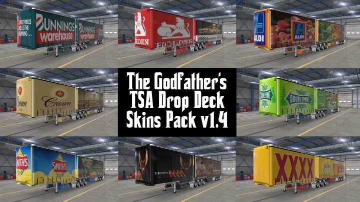 Tsa Drop Deck Skins Pack V1.4 ATS 1.43.x