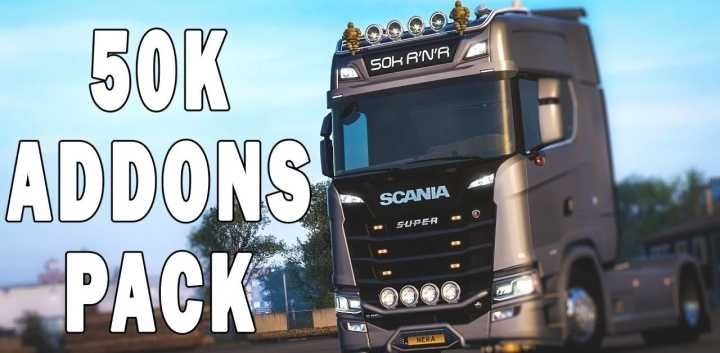 50K Addons Pack Updated By Dotax V2.7 ETS2 1.44
