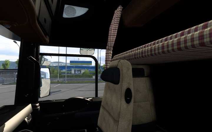 A Better Renault Magnum Interior Leather Variant V1.1 ETS2 1.43.x