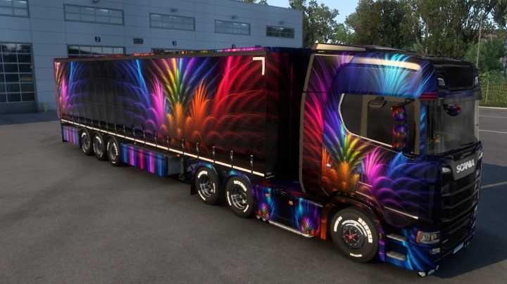 Abstract Artistic 4K Skin ETS2 1.44