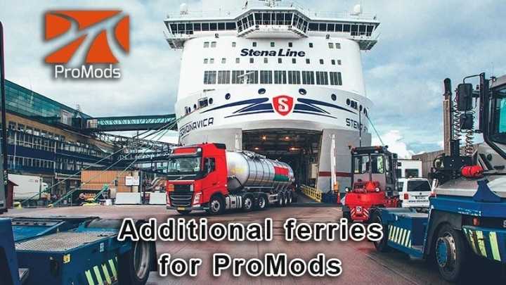 Additional Ferries For Promods V1.1 ETS2 1.45