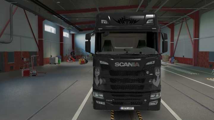Black And White Anime Skin ETS2 1.45