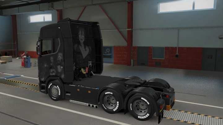 Black And White Anime Skin ETS2 1.45