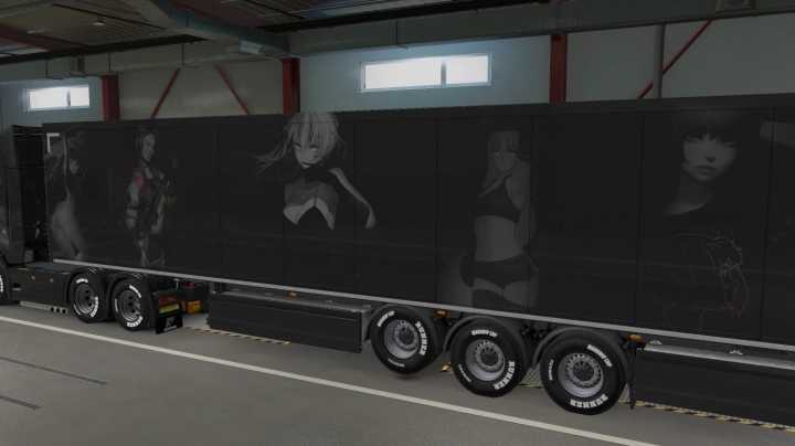 Black And White Anime Skin Part 02 ETS2 1.45