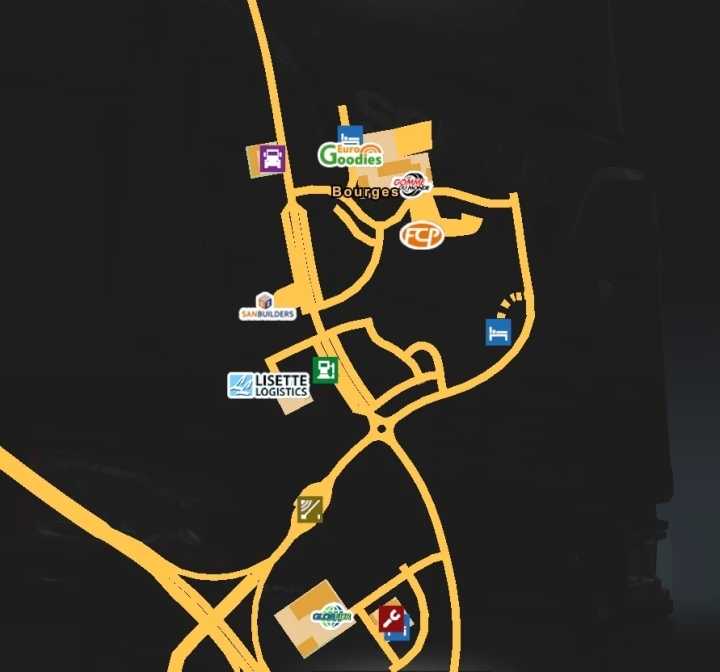 Bourges Updated V1.0.1 ETS2 1.45