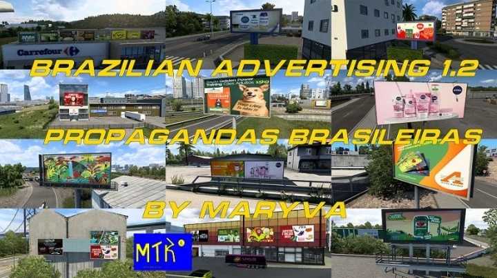 Brazilian Advertising V1.2 ETS2 1.45