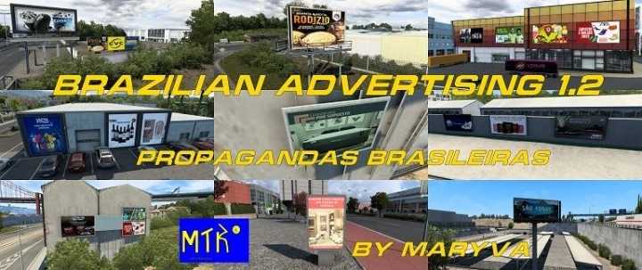 Brazilian Advertising V1.2 ETS2 1.45