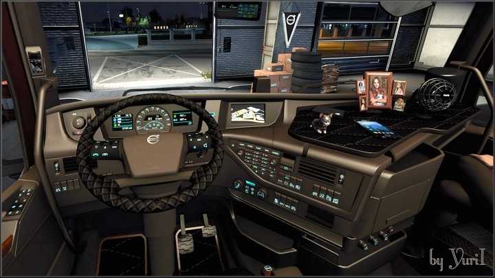 Brown Interior For Volvo Fh16 2012 V0.9 ETS2 1.42.x