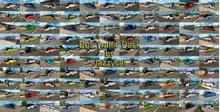Bus Traffic Pack V14.6 ETS2 1.45