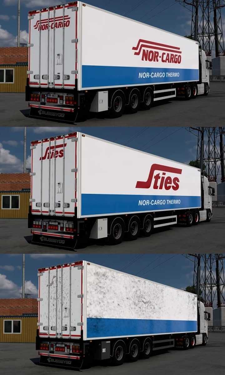 Bussbygg Euromax Nor Cargo / Sties / Ex Skin Pack ETS2 1.45