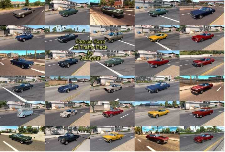 Classic Cars Ai Traffic Pack V7.4 ETS2 1.45