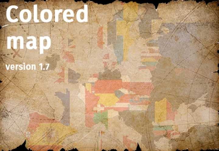 Colored Map V1.7 ETS2 1.45