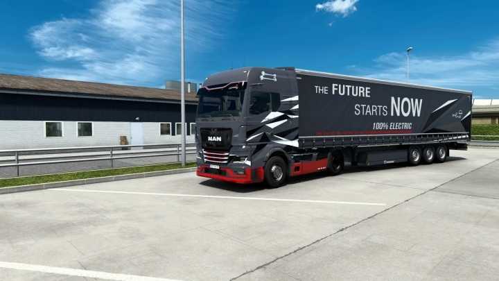 Combo Skin New 2023 Man Tgx Etruck V1.0 ETS2 1.45