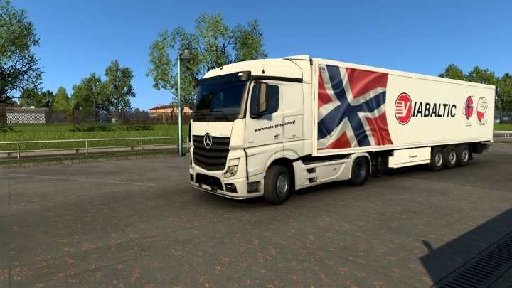 Combo Skin Viabaltic Norge As V1.0 ETS2 1.45