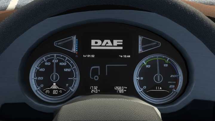 Daf Xf 106 Improved Dashboard V1.1 ETS2 1.45