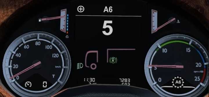Daf Xf Euro 6 Minimal Dashboard V1.1 ETS2 1.45