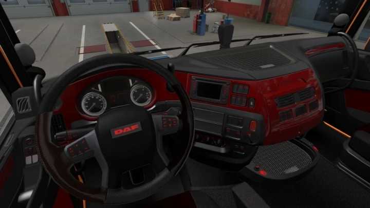 Daf Xf Euro 6 Red Interior ETS2 1.43.x