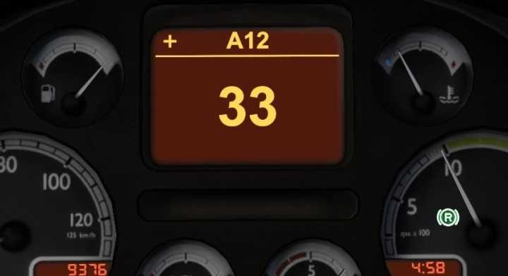 Daf Xf105 Clean Improved Dashboard ETS2 1.45