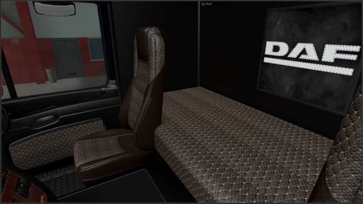 Dark Interior For Daf Xf 105 V3.3 ETS2 1.42.x