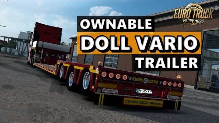 Doll Vario Trailer V8.1 ETS2 1.45