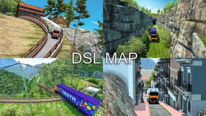 Dsl Map [Extreme Roads] V1.1 ETS2 1.44
