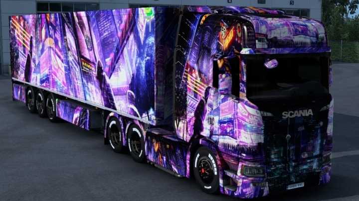 Futuristic City Skin ETS2 1.45