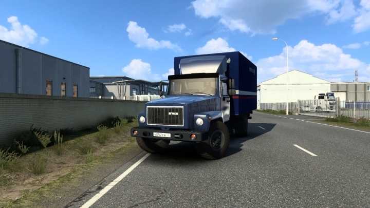 Мод грузовика Газ 3307-33081 для ETS2 1.45.