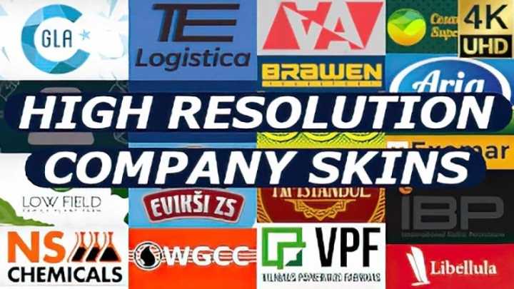 High Resolution Company Skins V1.2 ETS2 1.44