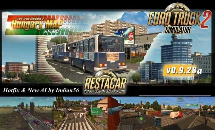 Hungary Map V0.9.28D ETS2 1.45