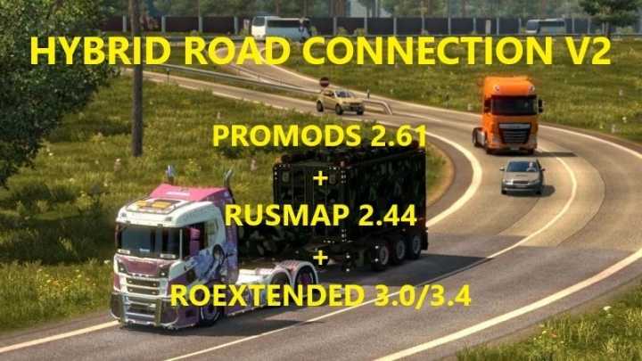 Hybrid Road Connection V2.0 ETS2 1.44