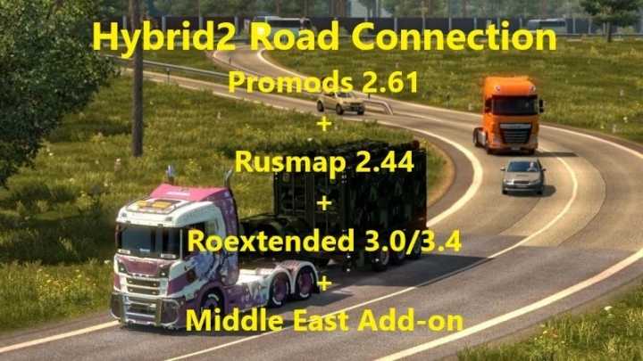 Hybrid2 Rc Update Middle East Addon V3.4 ETS2 1.44