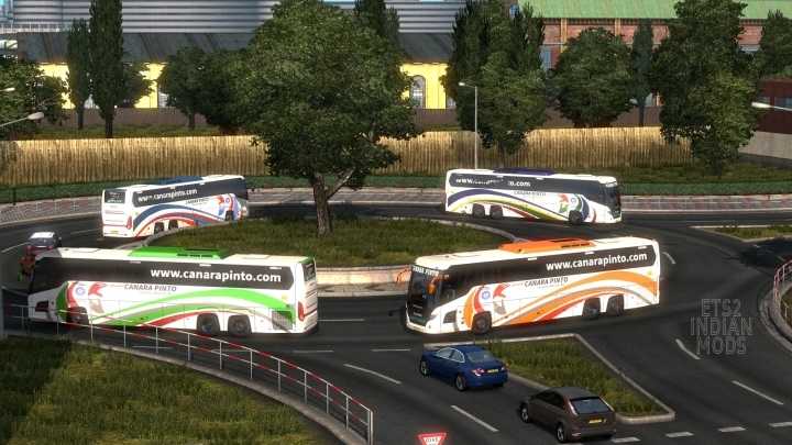 Indian Canara Pinto Skin Pack For Scania Touring V1.0 ETS2 1.45