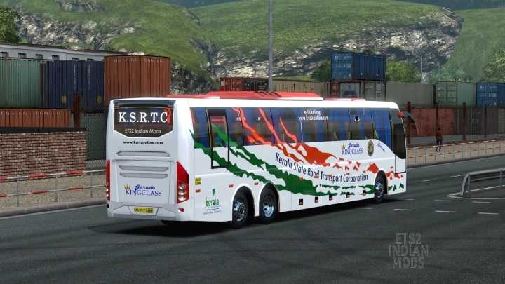 Indian Ksrtc (Kerala) Skin Pack For Volvo B11R V1.0 ETS2 1.45