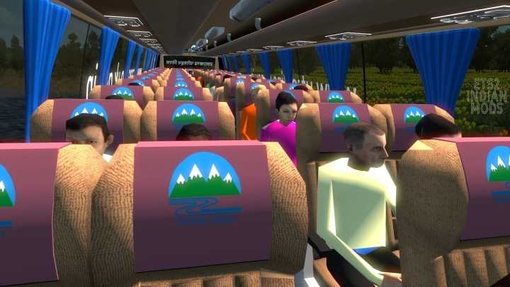 Indian Utc (Uttarakhand) Skin Pack For Volvo B11R By Bmi Premium V1.0 ETS2 1.45