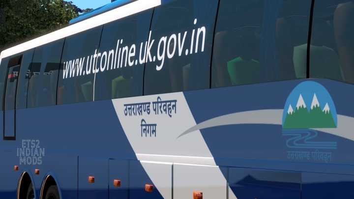 Indian Utc (Uttarakhand) Skin Pack For Volvo B11R By Bmi Premium V1.0 ETS2 1.45