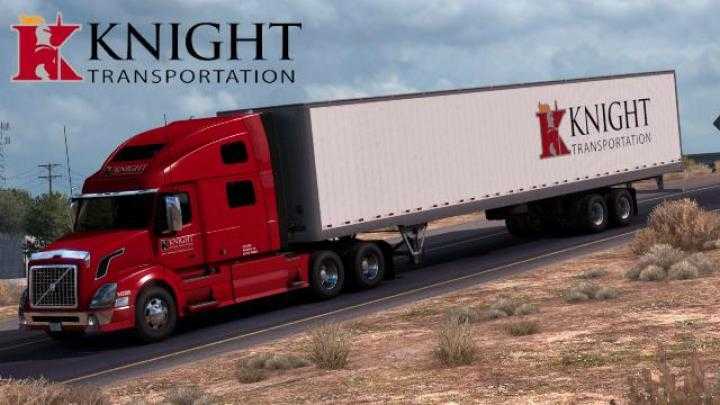 ATS – Knight Trans Volvo Vnl Metallic + Trailer Skin (1.39.x)
