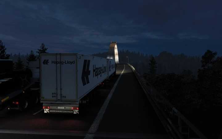 Kraker Walkingfloor Hapag Lloyd Skin V1.0 ETS2 1.44.x