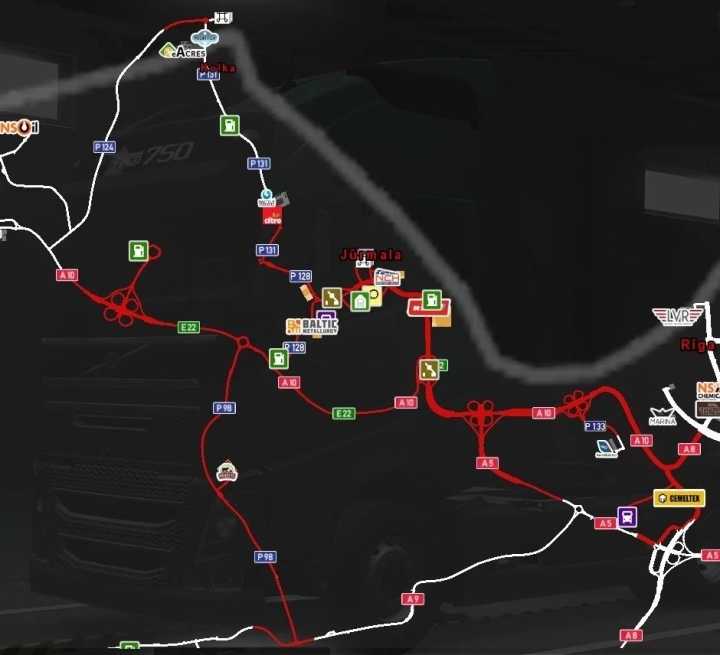Latvia Rebuild Promods Addon ETS2 1.46