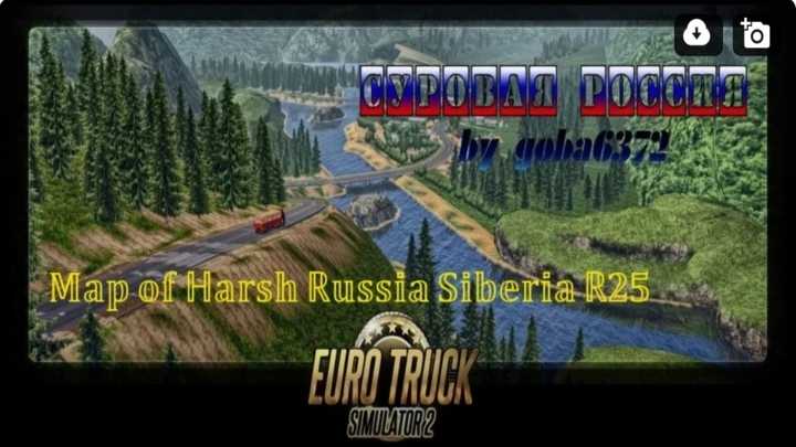 Map Harsh Russia Siberia R25 English City Names ETS2 1.45