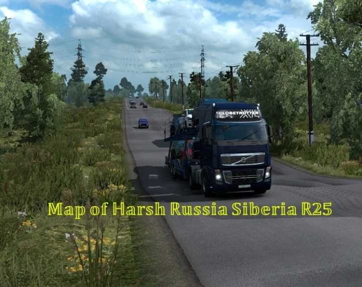 Map Of Harsh Russia Siberia R25 ETS2 1.45