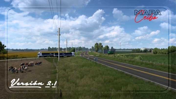 Mapa Ceibo (Argentina Map) V2.1 ETS2 1.44