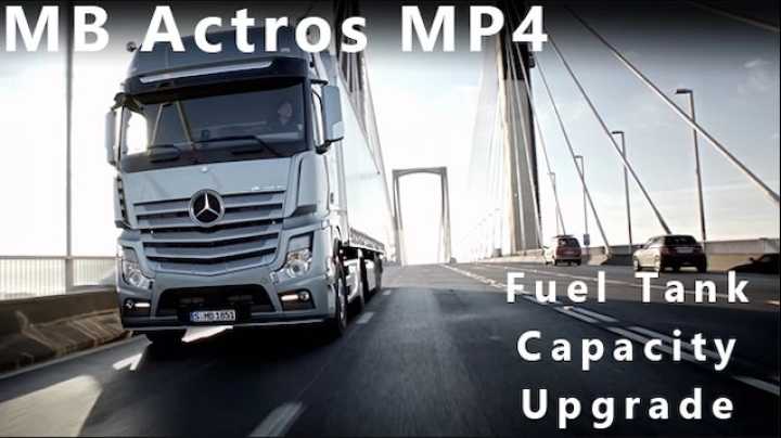 Mb Actros 2014 Mp4 Fuel Capacity V1.0 ETS2 1.45