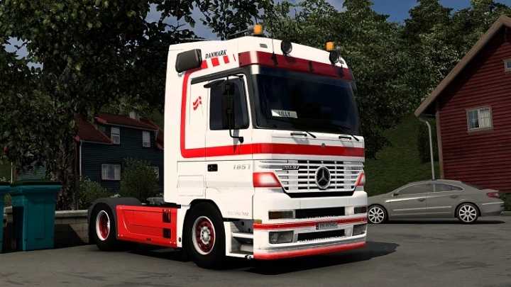 Mercedes Actros Mp1 Hedmark Truck Sale Danmark Skin ETS2 1.45