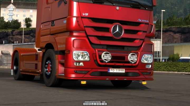 Mercedes-Benz Actros Mp3 & Mp4 Kelsa Lightbars V1.2.3 ETS2 1.44.x
