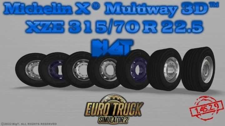 Michelin X Multiway3D Addon V1.45.2.9 ETS2 1.45