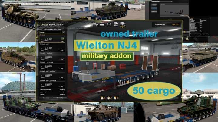 Military Addon For Ownable Trailer Wielton Nj4 V1.5.11 ETS2 1.46