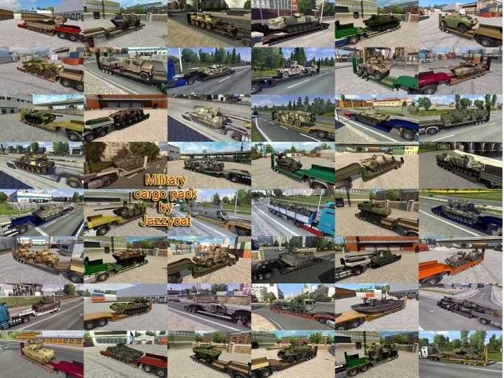 Military Cargo Pack By Jazzycat V6.0.1 ETS2 1.45
