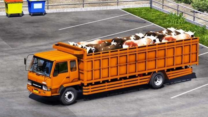 Мод для грузовика для крупного рогатого скота Mitsubishi Fuso для ETS2 1.44.