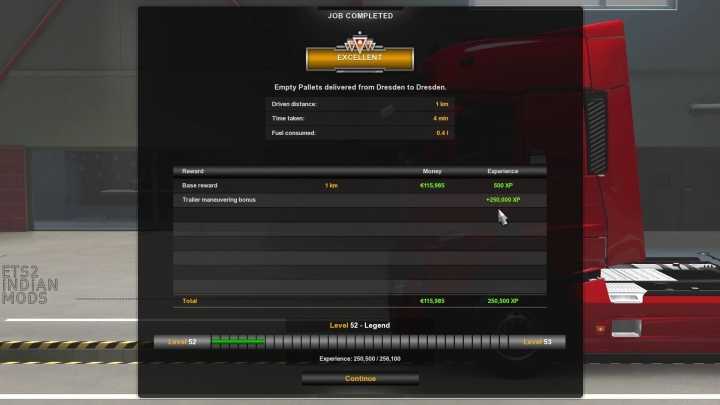 More Xp And Money ETS2 1.45