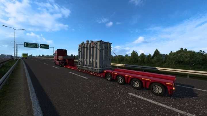 Multiple Trailers In Traffic ETS2 1.45